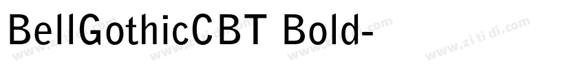 BellGothicCBT Bold字体转换
